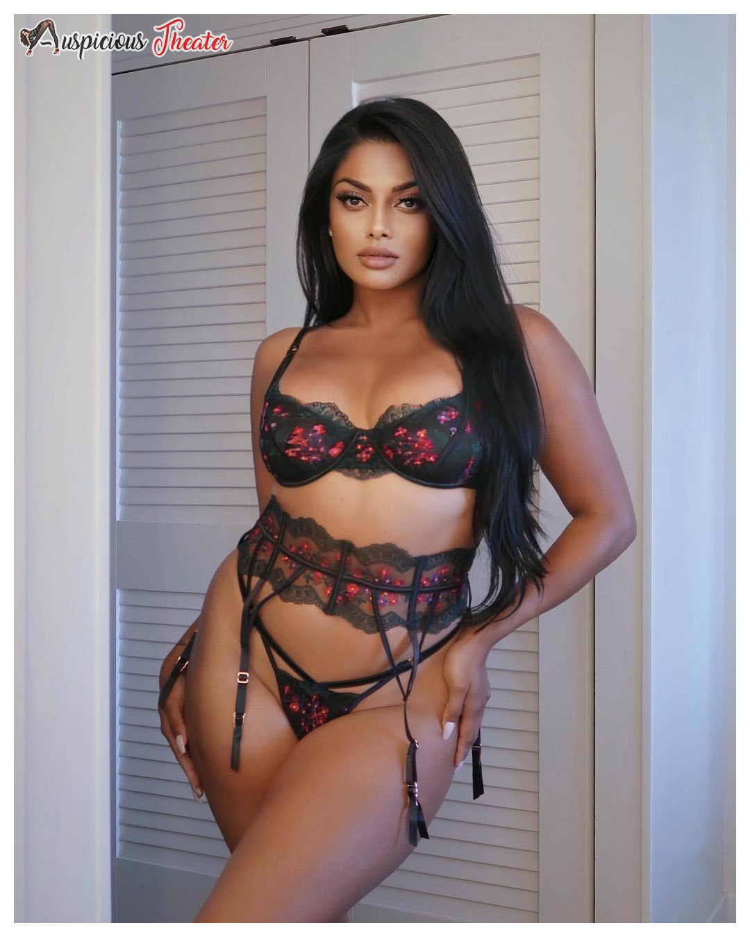 Chandrika ravi in bikini black bikini