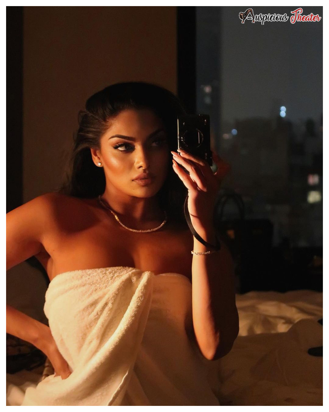 Chandrika ravi in towel photo