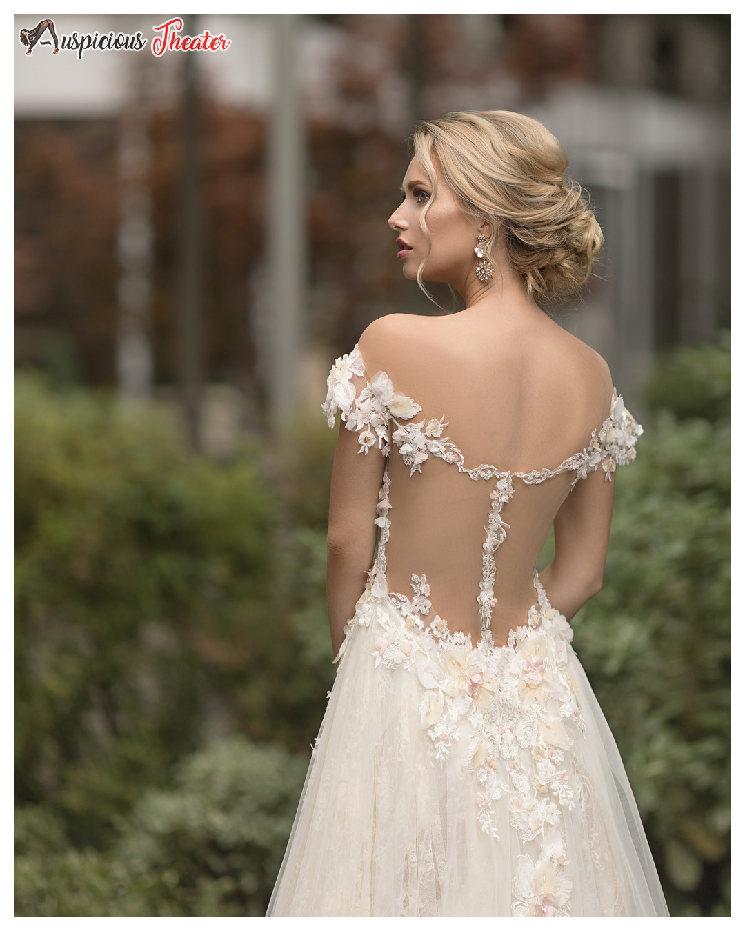 kourtney kellar in bridal wear